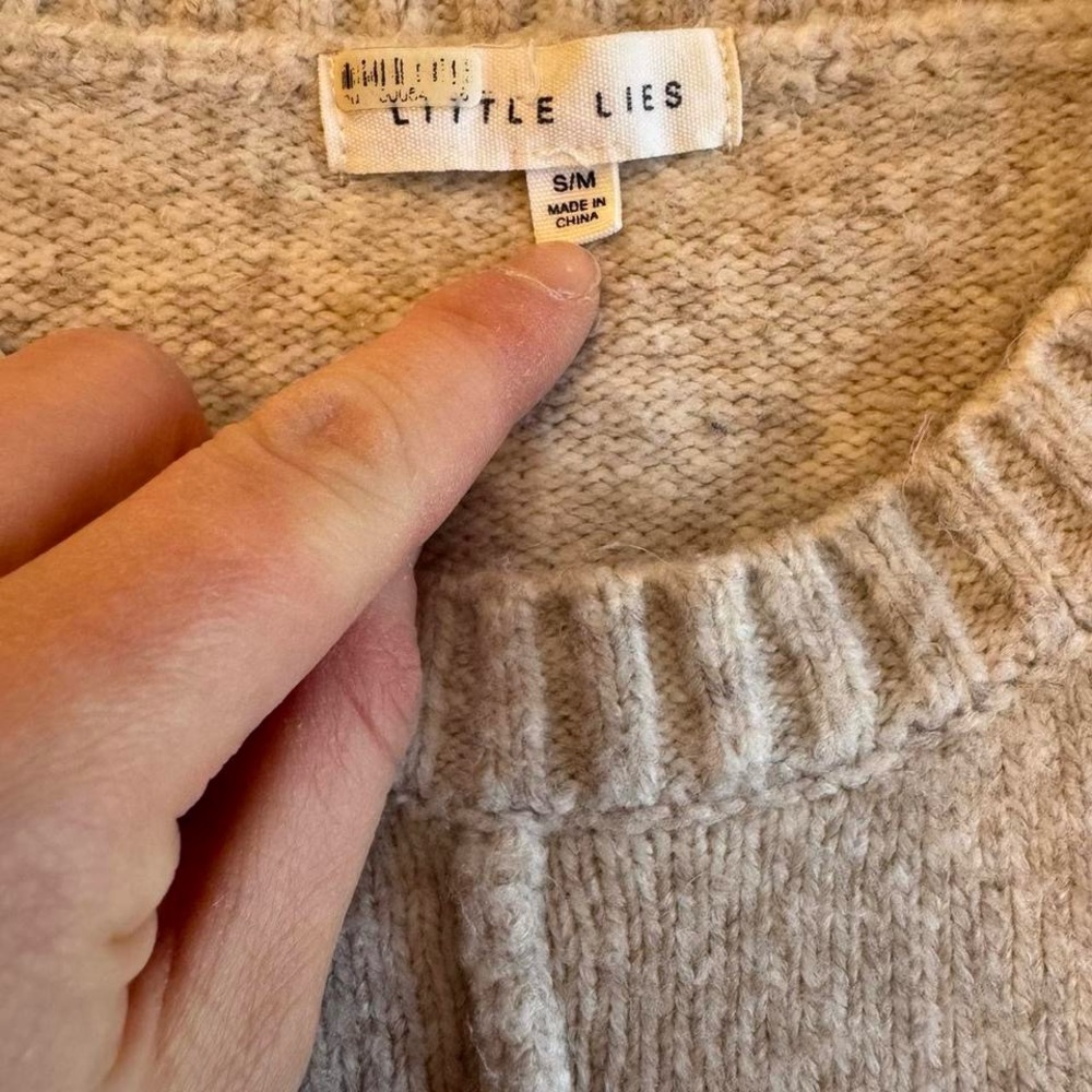 Little Lies Leni Knit Sweater Anthropologie Oversized Pullover - Picture 6 of 14
